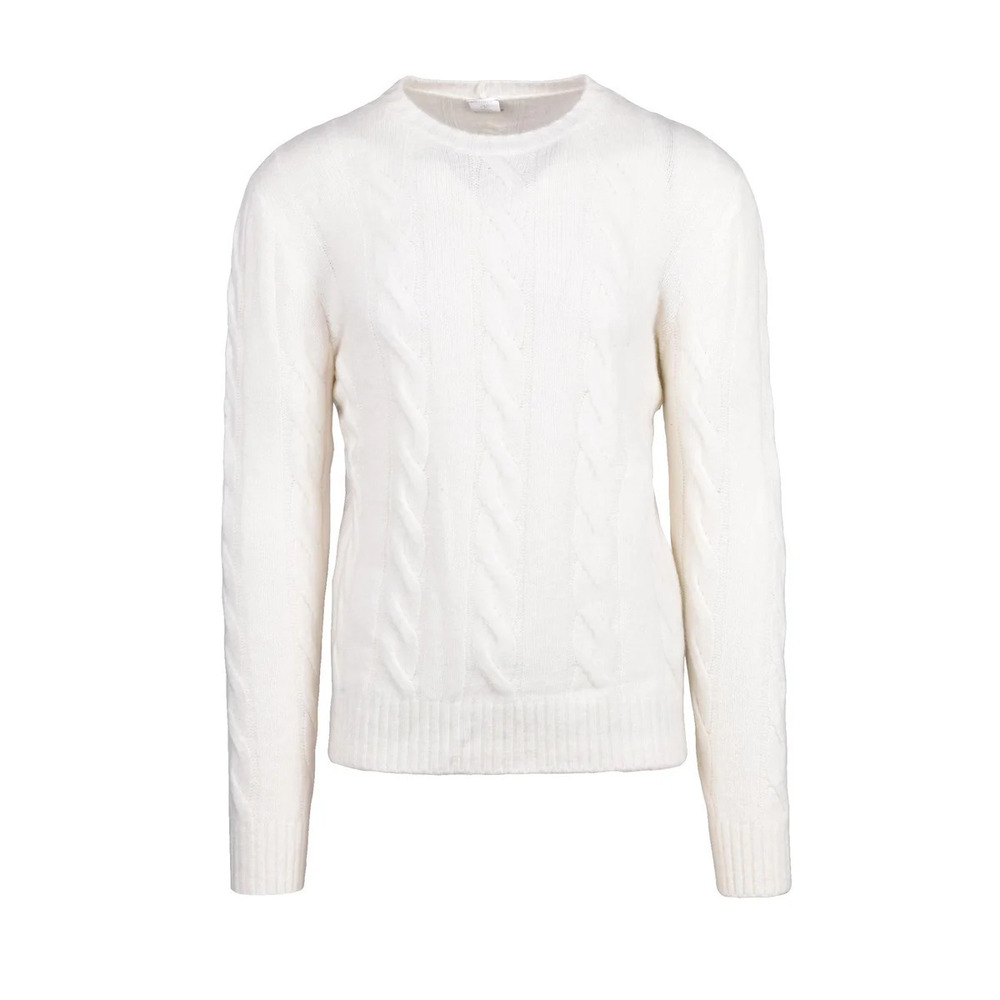 ELEVENTY Cashmere Silk Crewneck Sweater - White